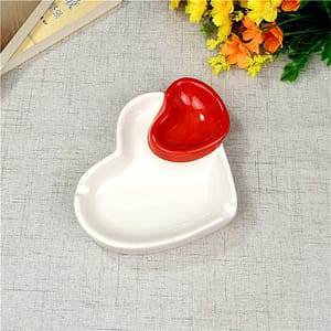 Red Heart Ceramic Ashtray