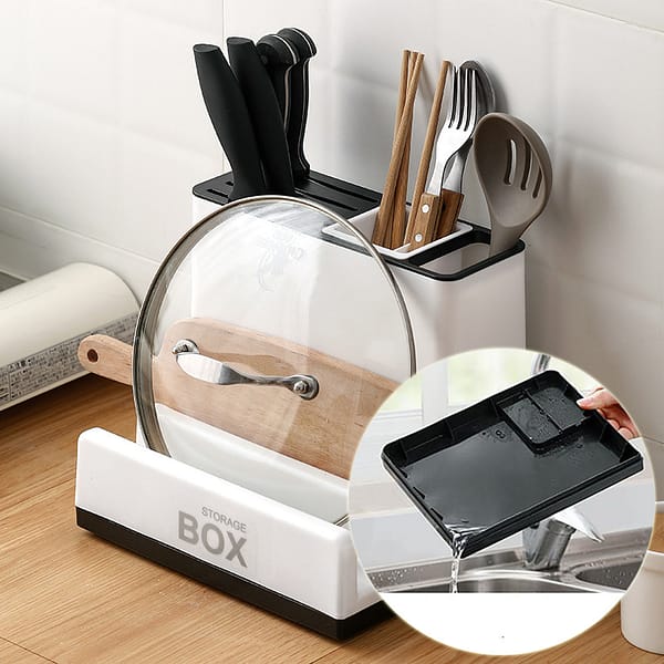 Storage Holders Kitchen Knife Plastic Storages Racks For Kitchen Convenience Cabinet Kitchen Gadgets