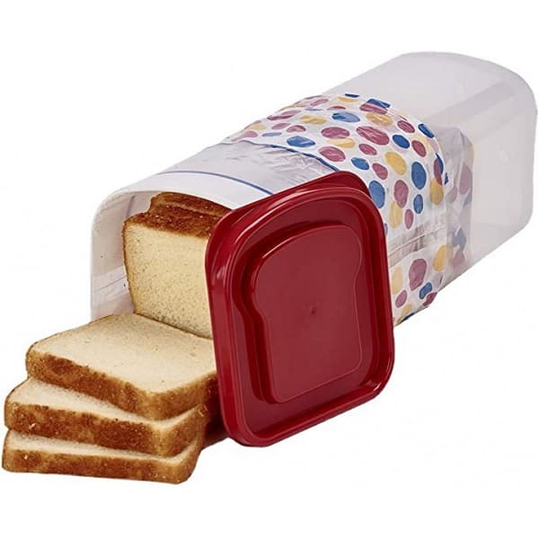 Rectangular Bread Box With Handle Translucent Cake Container