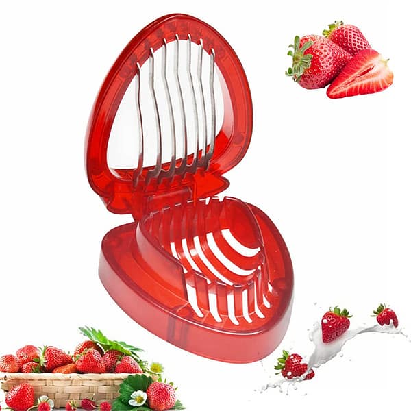 Red Strawberry Slicer - For Perfect Slices
