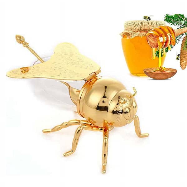 Bee Honey Jar with spoon