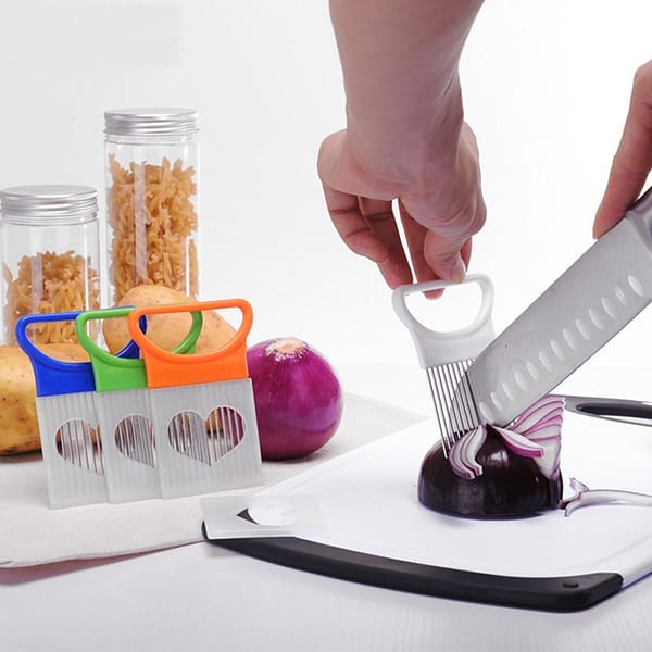 Stainless Steel Onion Needle - Slice Holder